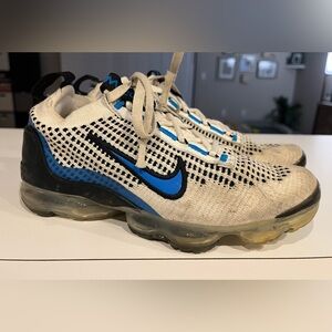 Nike VaporMax Flyknit 2021 Kids 3.5 US White Photo Blue